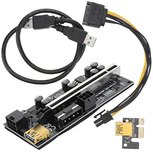 1set Pci-e Adapter to Stable Power Supply Capacitors Pin Interface Compatible Graphic Cards for Enhanced Performance and Data Transfer