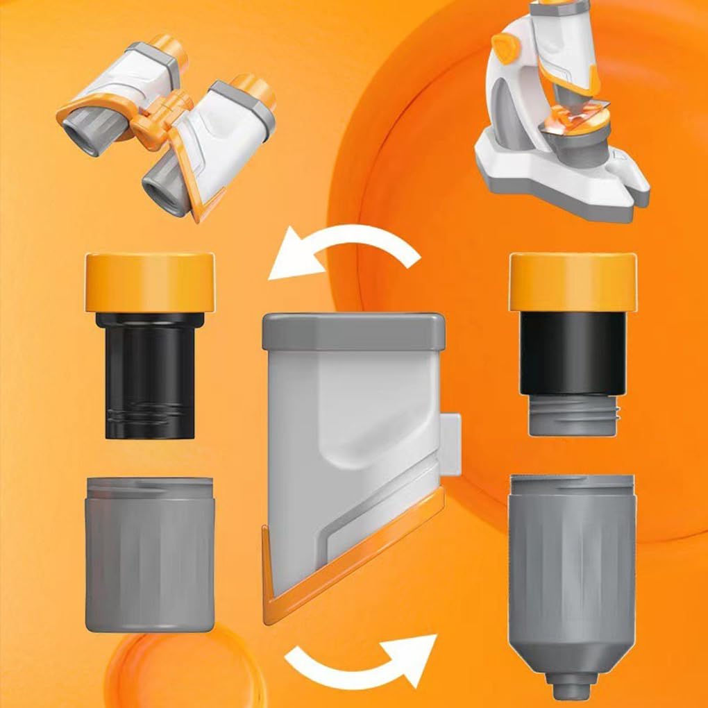 Set di esplorazione portatile da 4 pezzi per,Insieme microscopico | microscopio inclusi, facile da chiudere.