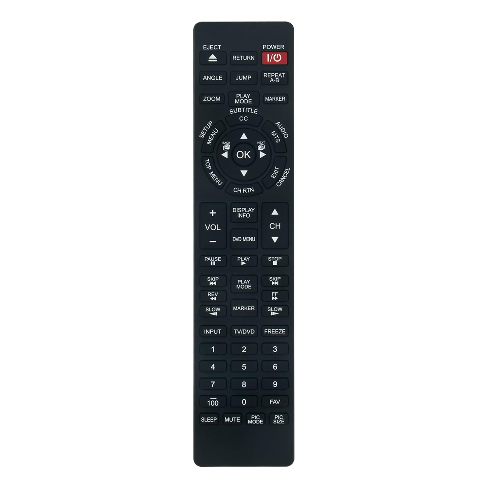 Télécommande CT-8021 Toshiba avec contrôle complet du lecteur DVD