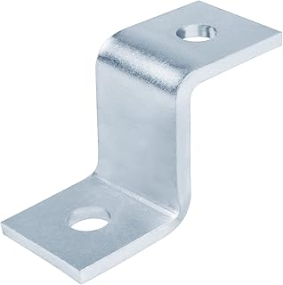 6 Pcs 2 Hole Z Shape Strut Connector Fittings, for 1-5/8"Strut Channel, Fit for 1/2" Bolt, Heavy Duty Strut Channel Connector Bracket, Steel Thickness 5.7mm (4 Gauge), Electrogalvanized