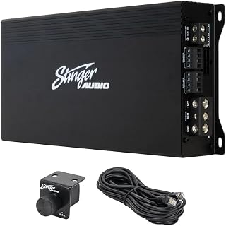 STINGER MT-1000.5 1200W RMS 5-Channel Class D Car Amp with Remote Bass Knob, HEXFET MOSFET & Advanced Crossovers
