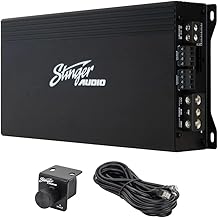 STINGER Audio MT-1000.5 1200 Watt RMS 5-Channel Car Audio Amplifier, Class D, Hexfet Mosfet, Crossover High-Pass/Low-Pass Filter, Subsonic Filter, Remote Subwoofer Bass Knob, Bass Boost Q