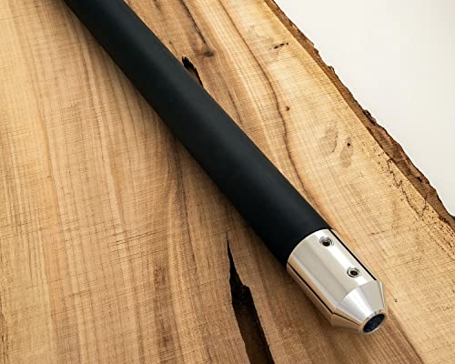 Simple Woodturning Tools Colored Lathe Tool Handle - Solid Aluminum With Foam Grip - Accepts Full Size (1/2" Tang) Carbide Turning Tools, Usa Made (Silver) #TOP2