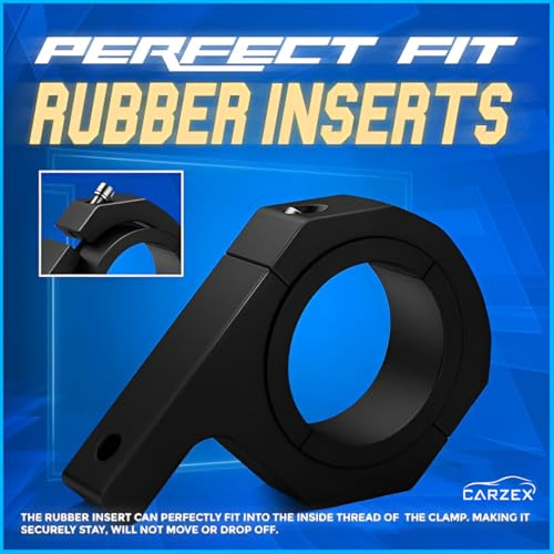 Image of Carzex LED Fog Light Bracket Mounting Clamps for Bikes /Motorcycles Leg Guard Clamp Vertical & Horizontal Mounting Brackets, Rust Free Easy, Durable & Quick Installation, (Set of 2 Pcs)