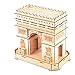 TOPD Madera Rompecabezas Tridimensional 3D Puzzle DIY Modelo más Grande de la Arquitectura Rompecabezas Kit de construcción (Arco del Triunfo)