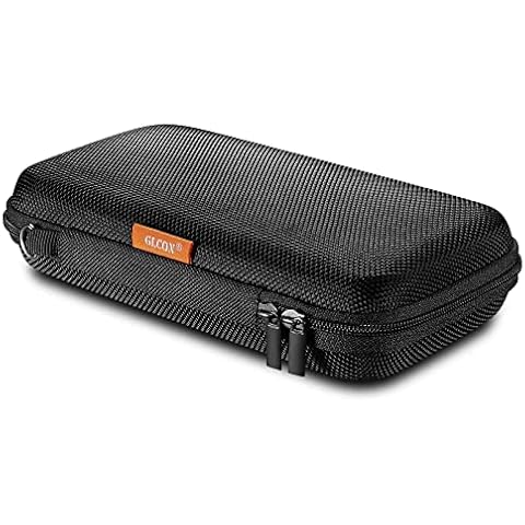 GLCON Portable Protection Hard EVA Case for External Battery,Cell Phone,GPS,Hard Drive,USB Charging Cable,Carrying Bag Mesh Inner Pocket,Zipper Enclosure,Universal Travel Pouch Bag Cover