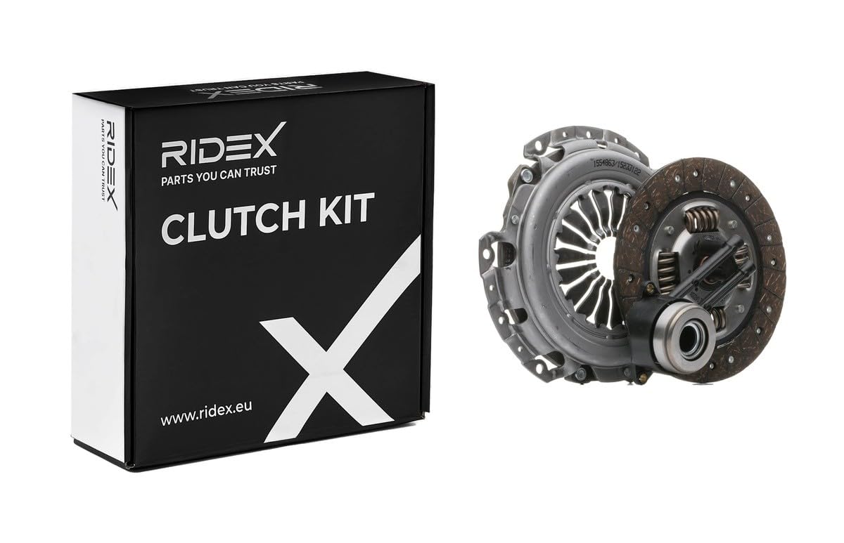 RIDEX 479C0595 Kit de embrague con placa de apriete de embrague con desembrague central con plato de embrague Compatible con FORD Fiesta Mk6 Hatchback CB1, CCN, JA8, JR8