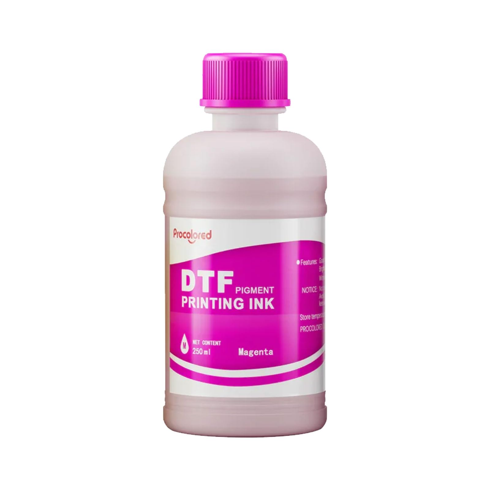 Procolored DTF CMYKW Nachfülltinte für DTF-Drucker, 250 m x 5