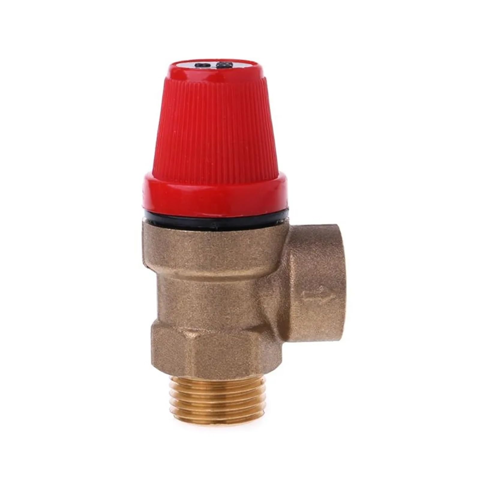 1Pc 1/2 "BSPBrass Valvola di Sicurezza Scarico Interruttore di Scarico for Scaldabagno Solare Filo Interno ed Esterno(Color:G_4 BAR)