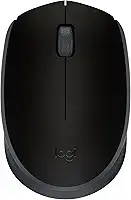 Mouse sem fio Logitech M170 com Design Ambidestro Compacto, Conexão USB e Pilha Inclusa - Preto