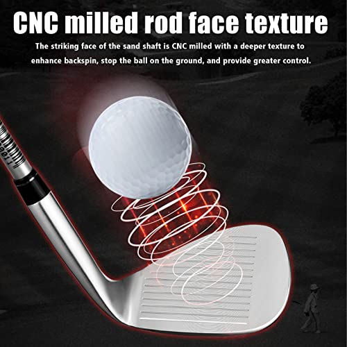 PGM Golf Wedge Set for Men&Women - 50/52/54/56/58/60/62/64 Degree Gap Wedge Sand Wedge Lob Wedge Right Hand - Milled Face for More Spin - Easily Escape from Bunker - Thumbnail 6