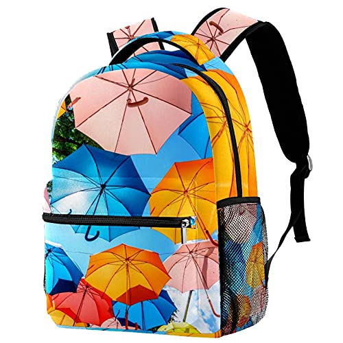 Sac à dos décontracté pour femme au motif de paumes imprimées multicolore 10