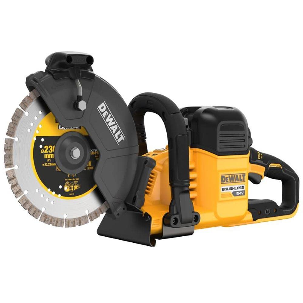 DeWalt DCS691 54v XR Cordless FLEXVOLT Cut Off Saw Disc Cutter 2 x 9ah Li-ion Battery Charger No Case