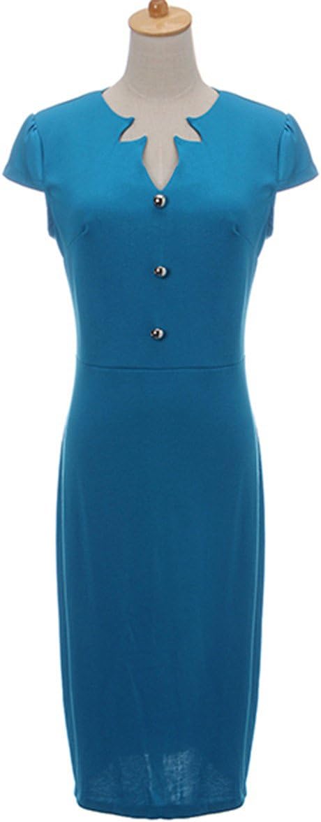 Elegant Women Shift Pencil Dress Formal Work Business Office Party Bodycon Dress