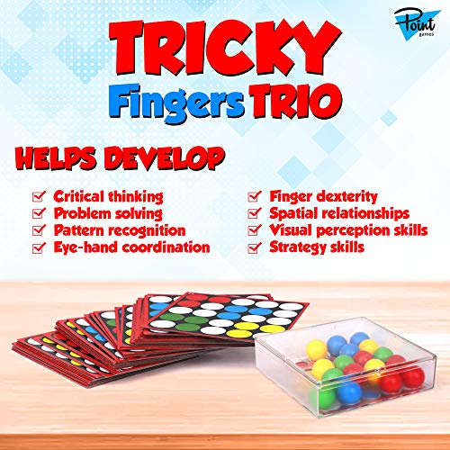 Point Games Therapy Games for Kids Tricky Fingers Trio miniatura 2