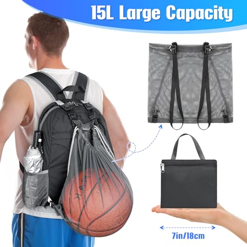 Mochila Plegable Impermeable para Senderismo Negra miniatura 2