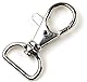 Waizmann.IDeaS® Ausweisjojo Stahlseil STAHLSEIL mit Gürtelclip & Arretierung 40mm Ø Jojo Zipper rund Aufrollmechanismus bis zu 200gr Zugkraft EXTRA STARK & Karabinerhaken