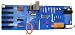Pegboard Organizer 8 ft Wall Control Pegboard Master Workbench Kit with Blue Toolboard and Black Pegboard Hooks