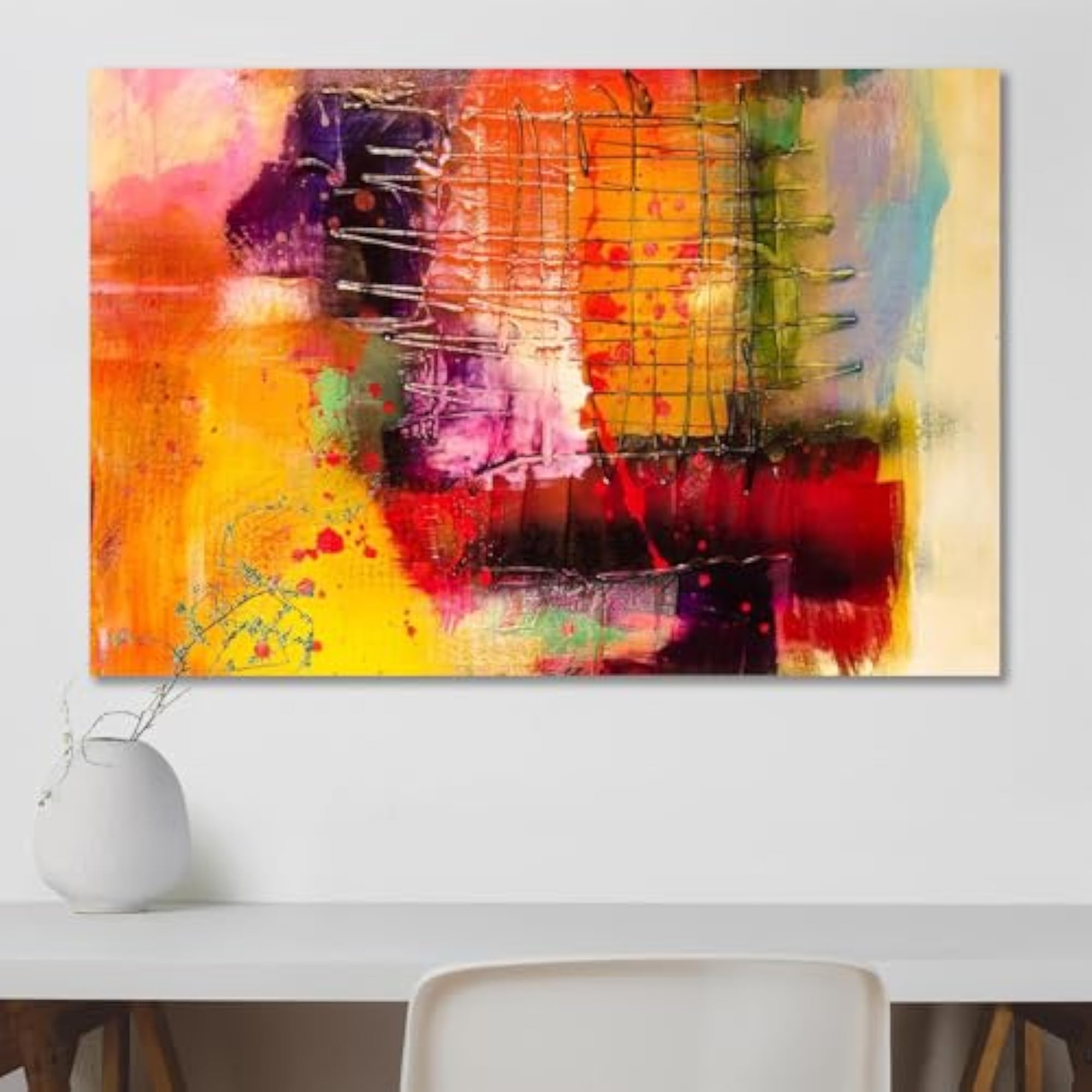 Modern Abstract Art D6 Peel & Stick Vinyl Wall Sticker