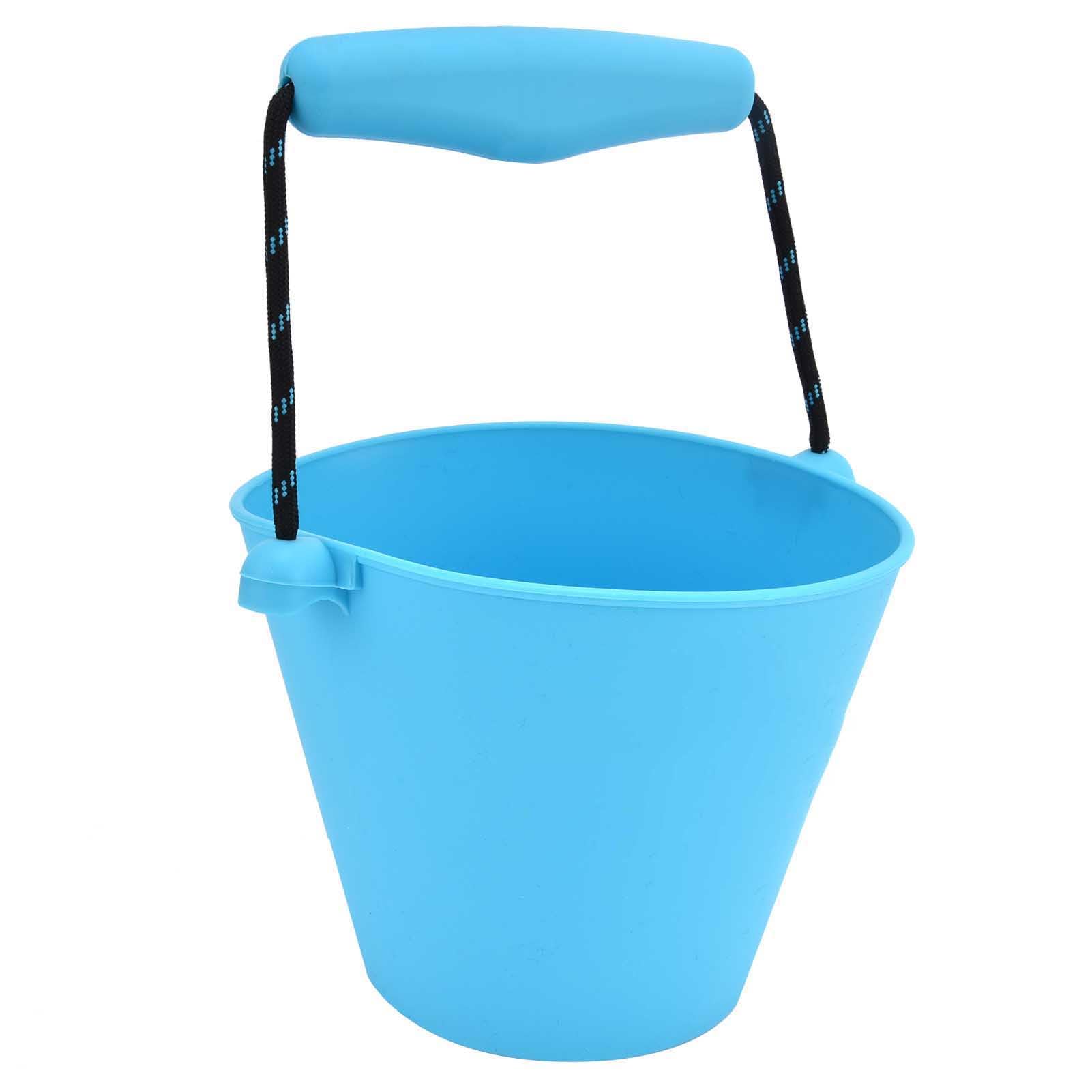 Wakects Secchiello da Spiaggia per Bambini, Silicone Pieghevole 1.5L