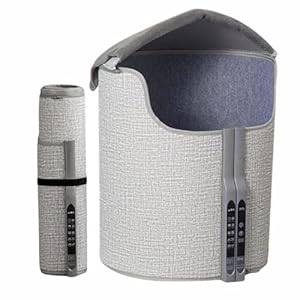 Wenbones Fußwärmer Elektrisch, Foot Warmer, fusswärmer, 8-Gang-Einstellung infrarotheizung standgerät mit thermostat Temperature up to 70 °C Foldable Heating Wall für homeoffice ausstattung