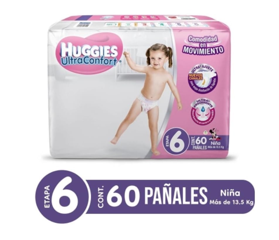 Pañales Y Toallitas Húmedas, Drugstore pañales huggies ultraconfort etapa 6 Marca HUGGIES (2)
