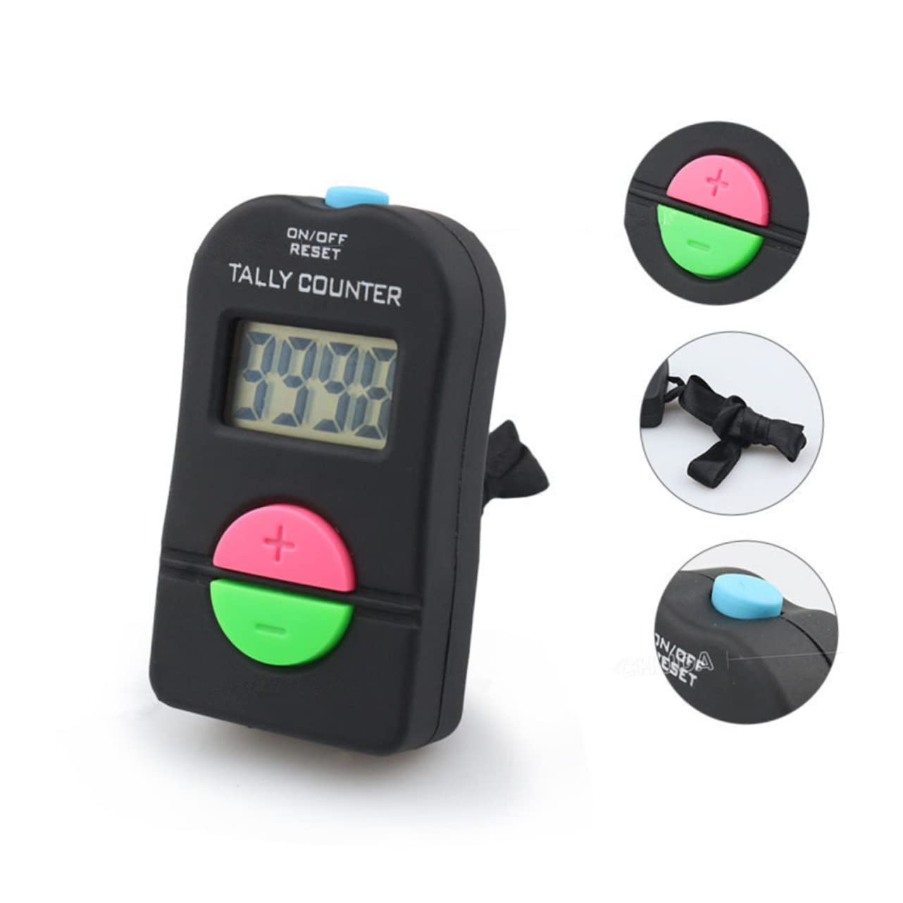 Parliky Four Plus Minus LED Display Digital Countdown Counter with Sound Reversible Up Down Counter for Sports Cooking and Classroom Use