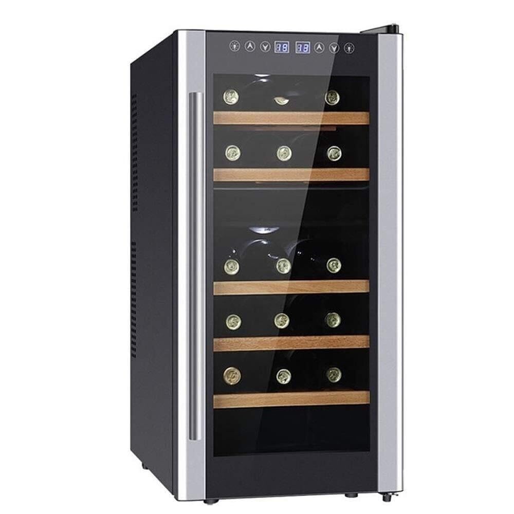 WANGYANN Smart Touch Screen Wine Cooler, 10°C-22°C Digital Temperature Control, Ultra-Quiet Semiconductor Cooling, Countertop Refrigerator for Wine Beverages on Fridge.com