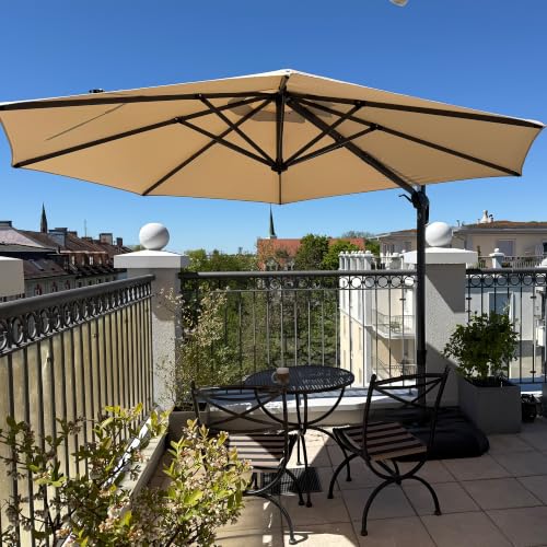 PURPLE LEAF 11ft Round Cantilever Umbrella