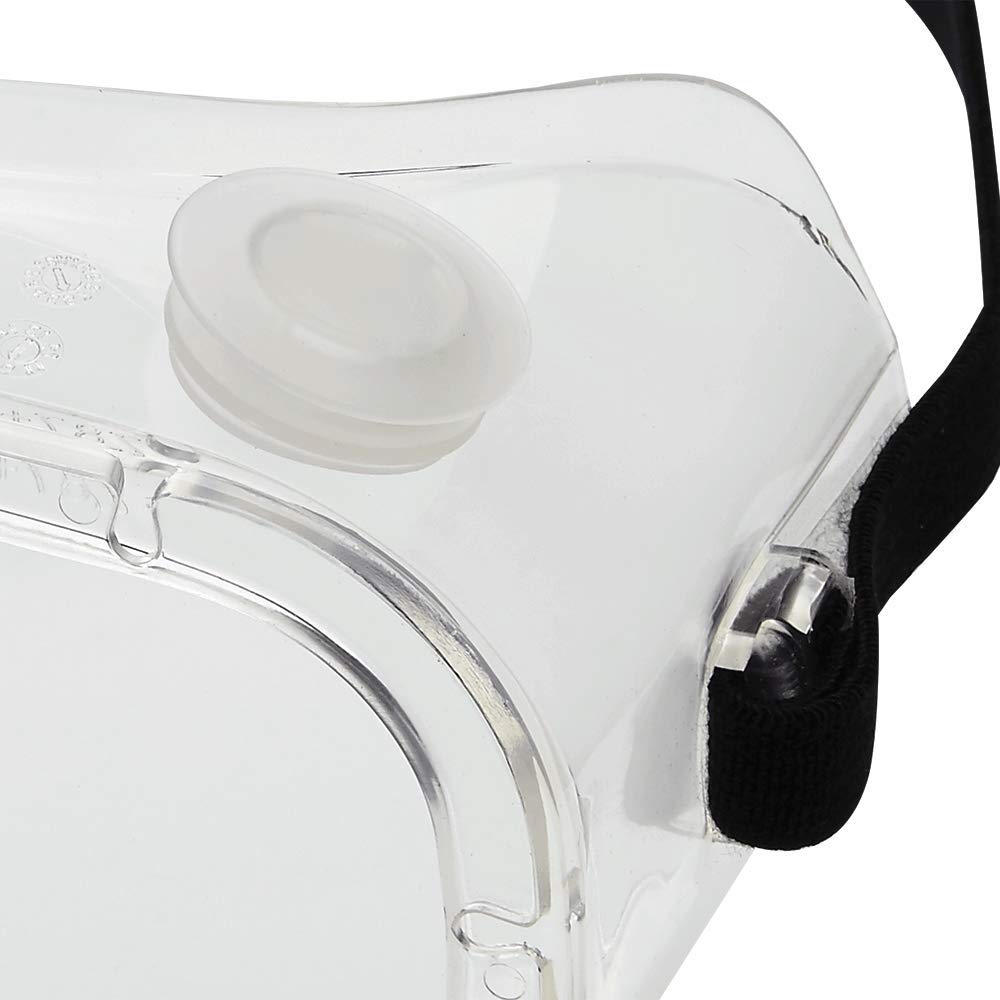 Sellstrom 81200 PVC Advantage Indirect White Vent Economy Protective Goggle, Green Tinted Body/Clear Lens by Sellstrom