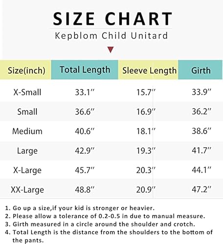 Kepblom Girls Long Sleeve Unitard Spandex Turtleneck Full Bodysuit For Kids(White,M) #TOP4
