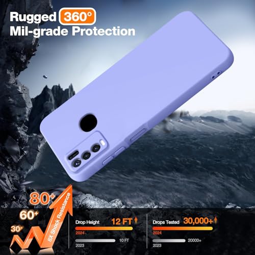 Image of TRUEUPGRADE Liquid Silicone Designed Back Case Cover for Vivo Y50 | Microfiber Inside, Full Protection | Bumper Back Cover Case for Vivo Y50 Purple