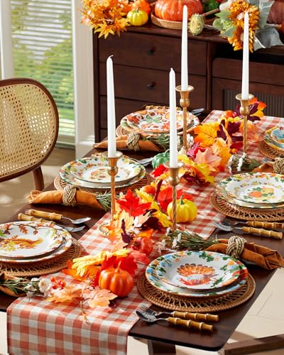 Fall-Dinner-Plates-10-Thanksgiving-Ceramic-Plates-Pumpkin-Dinnerware-Dishes-Dishwasher-and-Microwave-Safe-Autumn-Harvest-Set-of-6 Fall Dinner Plates 10 Thanksgiving Ceramic Plates Pumpkin Dinnerware Dishes Dishwasher and Microwave Safe Autumn Harvest Set of 6