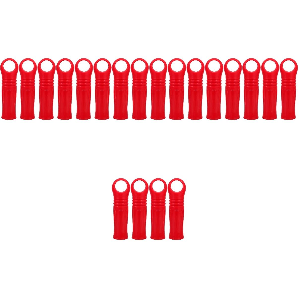 FUNOMOCYA 5sets Mop Handle Protective Cover Rod Handle Grip Ends Easy to Install Mop Stick Replacement End 4pcs*5