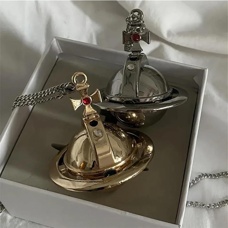 Encendedor portátil clásico en forma de collar Saturno miniatura 6