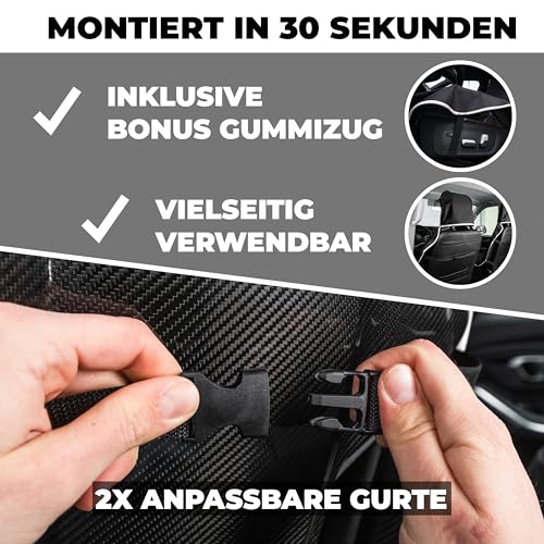 Pro2Protect® [2X Test SEHR GUT Autositzschoner Vordersitze | WASSERDICHT | 2er Set | Autositzbezüge Sitzauflage Sitzbezüge Auto | Schonbezug vorne, Autositzauflage Sitzschoner Auto Zubehör Innenraum