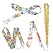 Produktbild PXRLMYF 4 Stück Schlüsselband ID Halter,Simpsons Lanyard Handy Halsband,Umhängeband Lang mit Karabinerverschluss für USB Stick Handy Arbeitskarte Ausweishüllen