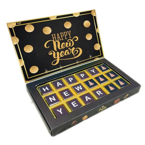 Image of Mery Christams And New Year Chocolate Gift For Girl Friend - 18 Pc Happy Near Year Gift for Employees