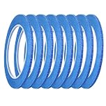 Hedayu 8 Rolls Low Tack Masking Tape, Blue Painters Tape for Painting, 1/8 Inch Thin Precision Paint Tape for Automotive DIY, Art Pinstriping and Delicate Projects for Professional Use