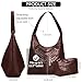 2025 Woven Leather Tote Bag for Women Top- Hobo Bags Large Capacity Soft Vegan Crossbody, Fashion Handle Shoulder Bag with Purses for Women, Red Brown