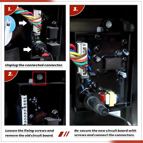 Image of RV Water Heater Control Circuit Board with Fuse Compatible with Atwood Dometic 91226, 93305, 93851, 91346, 91365, GC10A-4E GC6AA-10E GCH6A-10E GCH10A-4E WH6GEA XT WH10GEA,Electric 12 VDC Gas