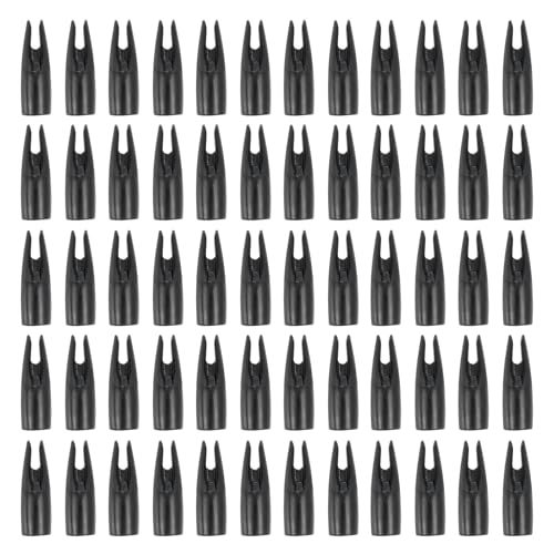 PATIKIL 8mm Archery Arrows Nocks, 60 Pcs Plastic Glue on