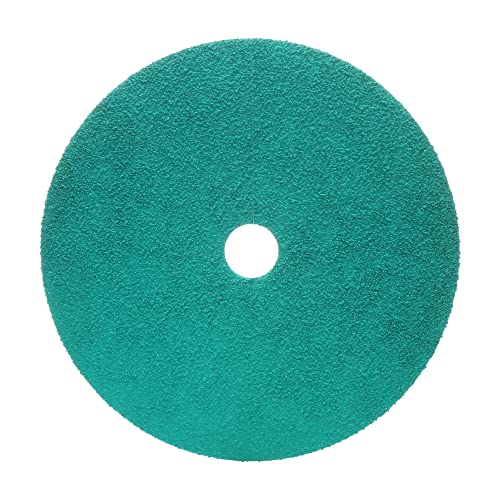 Image of 3M Green Corps Fibre Disc 36510, Ceramic Abrasive, Resin Bond, Uniform Cut, 7 in x 7/8 in, 60 Grit, 20 Discs/Bag