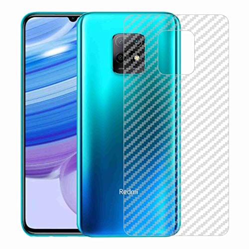 Image of Compatible with Redmi 10X Back Screen Protective Film Carbon Fiber Skin Transparent Screen Guard Sticker
