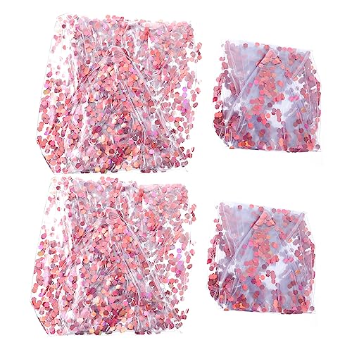 Hohopeti 4pcs Inflatable Transparent Beach Ball Scrap Design for Indoor and Outdoor Fun for Pool and Beach Parties