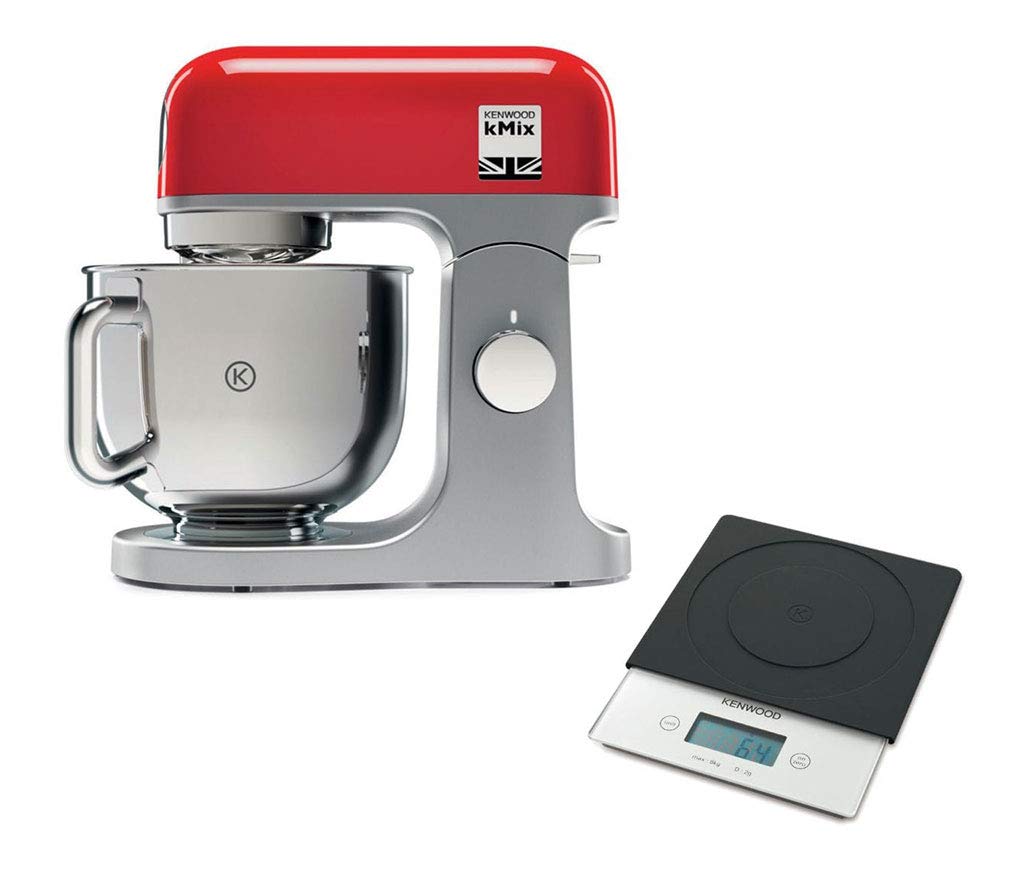 Kenwood Robot Pâtissier kMix Rouge 1000W 5L KMX850RD + Balance AT850B