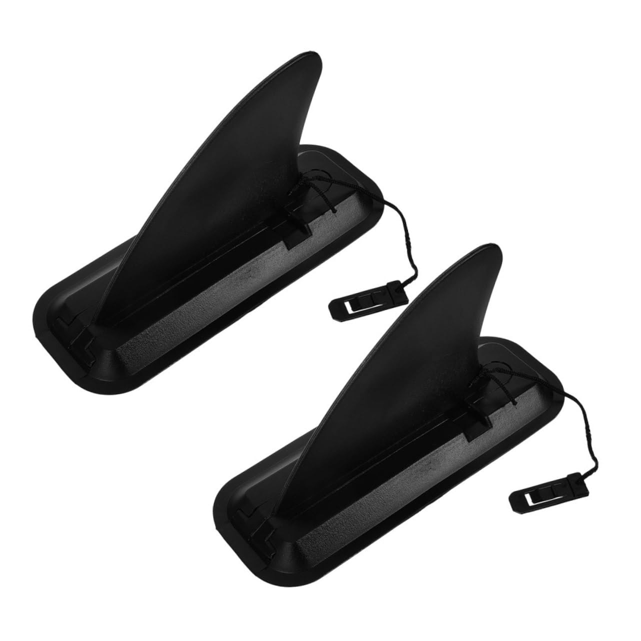 2 Satz Slide in Paddleboard Finne aus Kunststoff, Schwarz