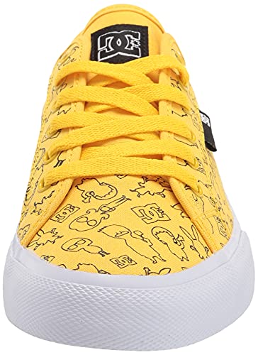 DC Shoes DC mens Manual Skate Shoe, Bobs Burgers Mustard, 8 US