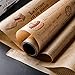 TEEWAL Carta da forno resistente alle alte temperature, impermeabile e antigrasso, rotolo di carta da forno antiaderente per cucinare, grigliare, cuocere a vapore e friggitrice, marrone, 30 cm x 8 m