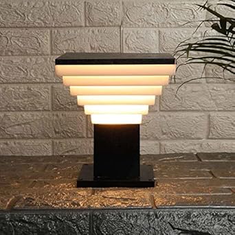 ZOREZA Main gate Light - Black Metal Gate Light / Lamp, Unbreakable PVC Waterproof Outdoor Lights for gate Light for Home gate (8)